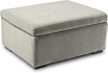 Cargar imagen en el visor de la galería, OTOMANA / PUFF CONVERTIBLE EN ASIENTO. (ACABADO EN TELA).